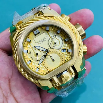 Нови мъжки часовник серия Owl с светящимся хронограф от неръждаема стомана, клас лукс Invicto Reloj De Hombre за дропшиппинга