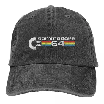Обикновена Шапка За Татко Commodore 64 с Ретро Лого, Дамски Шапка С сенника, Бейзболни Шапки, Най-добре продаваният Единичен Компютърен модел, Остроконечная Шапка