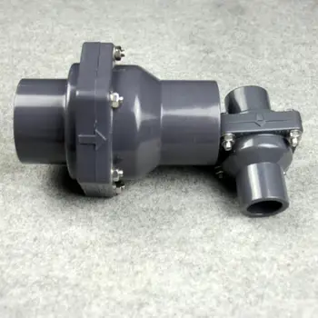 Обратен клапан PVC 50 ММ вътрешна Пластмасова Клапата Контролен Вентил DN25 DN32 DN40 DN50 Универсално оттичане странично оттичане