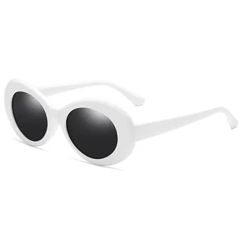 Овални реколта двустранни слънчеви очила за мъже и жени, Розови мъжки слънчеви очила, женски форми, Тенденция 2023, Мъж