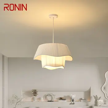 Окачен лампа RONIN Nordic LED Съвременен Творчески Бял Окачен лампа С гънки За домашна Трапезария Спални Романтичен декор