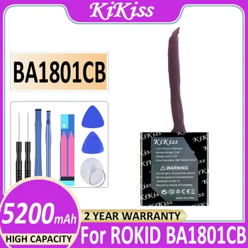 Оригинална Батерия KiKiss 5200 mah За ROKID BA1801CB Digital Bateria