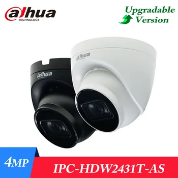 Оригиналната мрежова камера Dahua IPC-HDW2431T-AS-S2 4MP Lite IR с фокусно разстояние на очната ябълка, Вграден микрофон, Поддръжка на SD карта Макс.256G