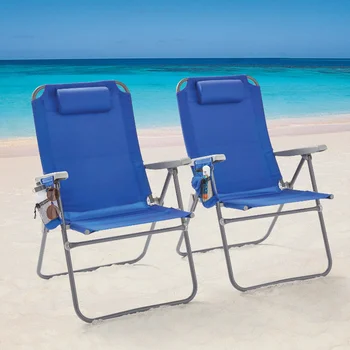 Осовите стелажи от 2 теми, Спускащите се на 4-позиционен плажен стол голям размер, Стол за риболов, Столовете за къмпинг, на Сгъваем Стол, Плажни столове