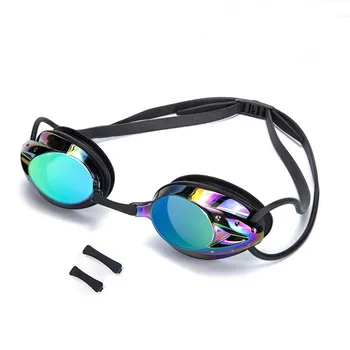 Очила за плуване за възрастни, водоустойчив очила за плуване с защита срещу замъгляване и виолетови с двойно сейсмическим о-пръстен