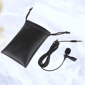 Петличный микрофон-Петличный гърдите микрофон, кабелен кондензаторен микрофон, микрофон за запис на клип за смартфони видео интервю