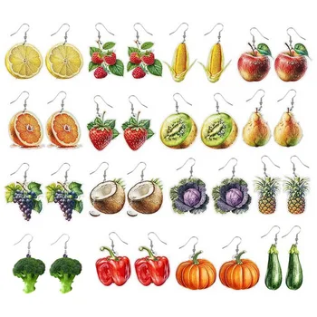 Плодове, Зеленчуци, Царевица, Ябълка, Карфиол, броколи, Краставици тикви Пипер патладжан Обеци