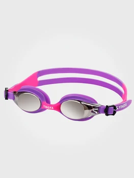 Плувни очила YINGFA за деца със силиконови цельными затычками за уши, HD фарове за Детски водоустойчив очила за плуване