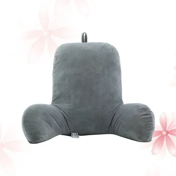 Плюс въздушна възглавница за подкрепа на кръста офис стол-диван възглавнички за облекчаване на мускулни болки Възглавници за дивана, така и за офис стола (сив)