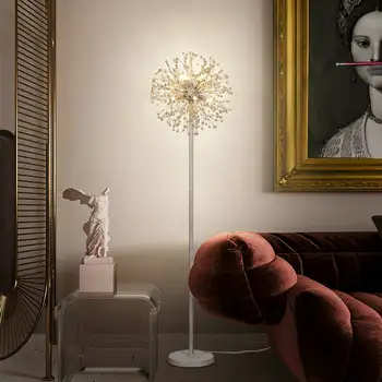 Под лампа, Модерни Лампи във формата на Глухарче, подови Лампи от Мъниста с височина до 8 См в стил Бохо от дърво за Дневна, Спални, Офиси.