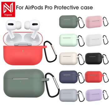 Прост силиконов калъф Airpods Pro, защитен калъф за слушалките, Калъф за слушалки, защитен калъф за Apple Airpods Pro