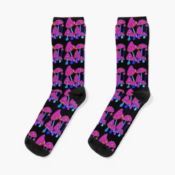 Разноцветни гъби, розови, лилави и сини чорапи, баскетболни чорапи, Смешни чорапи, Смешни чорапи, мъжки чорапи