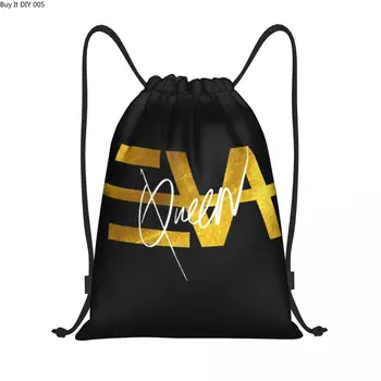 Раница със златен шнурком с логото на Eva Queen, спортна спортна чанта за жени, мъже тренировочная чанта