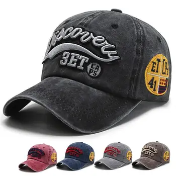 Реколта бейзболна шапка с букви, шапка за татко, Снэпбэк, стираемая хип-хоп шапка С бродерия, Ретро Шапка на шофьор на камион, Унисекс