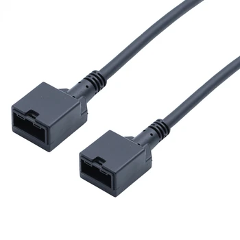 Сверхпрочный автомобилен адаптер HDMI-кабел 4K -HDMI E-Type Female към HDMI E-Type Female 19-пинов Черен
