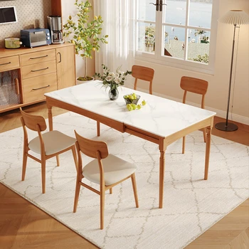 Сгъваеми Дървени маси, Модерен и луксозен Дизайн, Прибиращи страничните маси, Кухненски мебели за дома Nordic Esstisch SR50DT