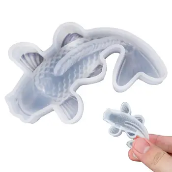 Силиконова форма на 3D Кристален рибка, под формата на ръчно изработени инструменти 