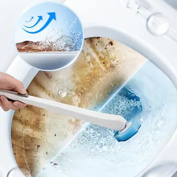 Сменяеми глави за тоалетни четки Набор от Дюзи Универсален Пречистване на Инструменти за почистване на тоалетната с Четка за дълбоко почистване за баня