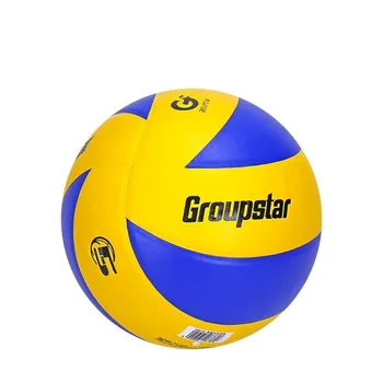 Стандартен размер, 5 Лигав волейбольный топката Гъвкав износоустойчива Высокоэластичный тренировъчен топка за плажен волейбол