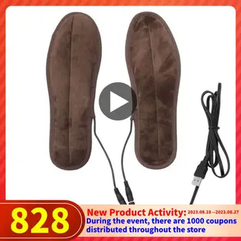 Стелки с подгряване, вложки за зимни обувки, Електрически стелки за обувки С USB зареждане, Запазването на топлина Благодарение на кожа възглавничките на краката, а обувките Стелка