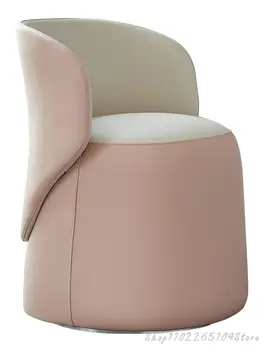 Столче за грим в спалнята, столче за Instagram, домашен лек луксозен стол за грим, лесен модерен стол за грим с облегалка