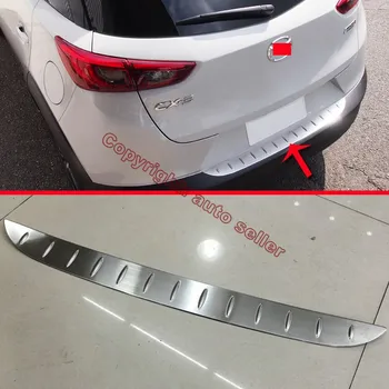Тампон на прага на задната броня от неръждаема стомана за Mazda CX-3 2015 2016 2017 Стикери на автомобилни аксесоари