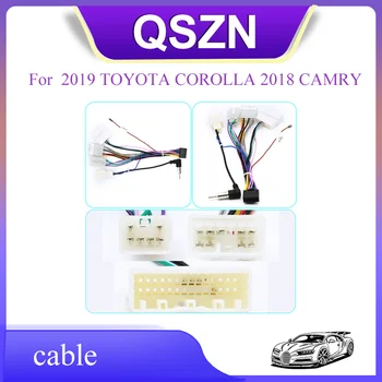 Теглене на кабели QSZN захранващ Кабел Android автомагнитола TY-XB-12 за TOYOTA COROLLA 2018 2019 CAMRY
