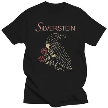 Тениска Silverstein, музикално турне на Канадската музикална група 2019, Унисекс, черна тениска, S-2XL