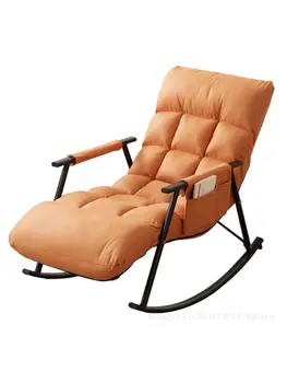 Технология тканевое люлеещ се стол за тераси, стол за почивка, на дома за възрастни, складное люлеещ се стол, мързелив диван за хол