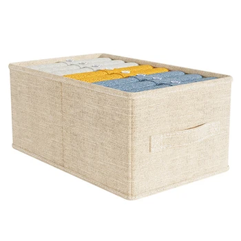 Тъканта, сгъваема кошница за съхранение на кутии-организаторите, контейнери за бельо, чорапи, шалове, леггинсов wzpi
