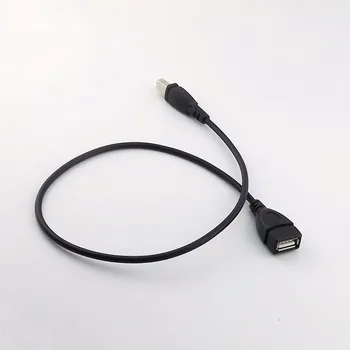 Търговия на едро с 200 бр./лот USB 2.0 Тип A Жена към USB B Мъжки Скенер удължителен кабел за принтер Кабел-адаптер 50 см