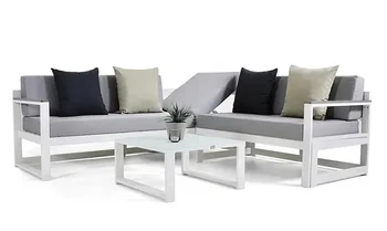 Търговия на едро с фабрика Мебелен комплект Градински разтегателен Alum Двор Уличен Модерен диван