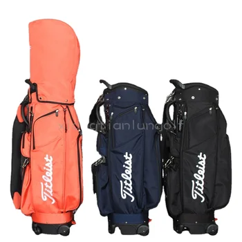 Универсална чанта за голф на колела с паралелен мобилно позициониране на четири колела, клубна чанта, Стандартна чанта за игра на топка за мъже и жени