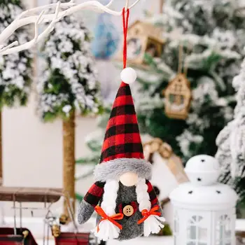 Уютни Коледни украси Уютен Коледен декор Плюшени играчки във формата на джудже с led подсветка, Забавни куклени украса за дома на масата, на Коледа подаръци за Коледа