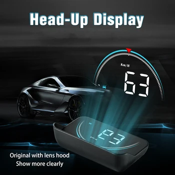 Цифров GPS за измерване на Скоростта LED Дисплей на Автомобила Интелигентна GPS за измерване на Скоростта Голям Шрифт Портативен Сензор оборота в минута Аларма за Ниско Напрежение Автомобилни Аксесоари