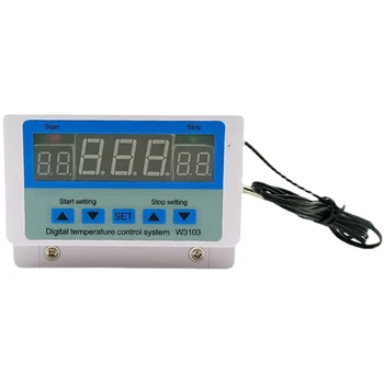 Цифров регулатор за температура XH-W3103, автоматичен превключвател за контрол на температурата 220 5000 W