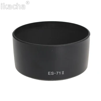 Черна сенник за обектив ES-71 II ES-71II за Canon EF 50mm f/1.4 USM, блок Дъжд, Вятър, Сняг, аксесоари за фотоапарати, специален сенник за обектив