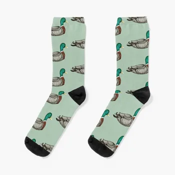 Чорапи с патица-кряквой, мъжки подарък спортни чорапи, дамски
