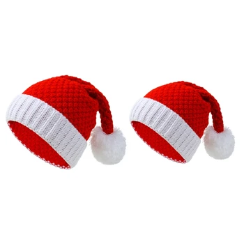 Шапка за Коледно парти, Елегантна рокля, Коледна шапка, Червена Коледна шапка, детска шапка за родители, лесна за офис партита, шапка на Дядо Коледа